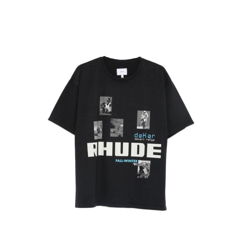 Rhude Black T-Shirts & Vests - T-Shirts Men